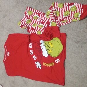 Dr. Seuss Red Grinch Sleepwear Set